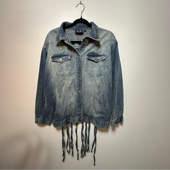 Absence of Colour Jean jacket Braided back cut out - Picture 2 of 7